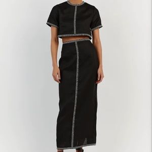 Dissh Bella black linen set